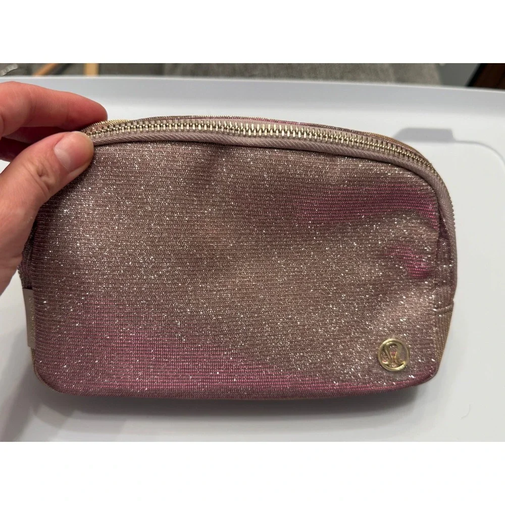 Lululemon, Everywhere Belt Bag, 1L, Glitter Pink Gold Muse, NWT, MSRP $58